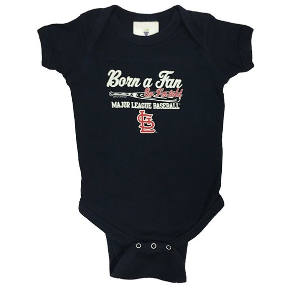 Soft As A Grape Other - (B💲6) "Born a Fan" St. Louis Cardinals Bodysuit